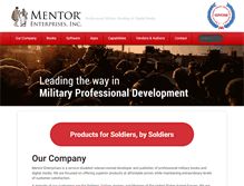 Tablet Screenshot of mentorenterprisesinc.com